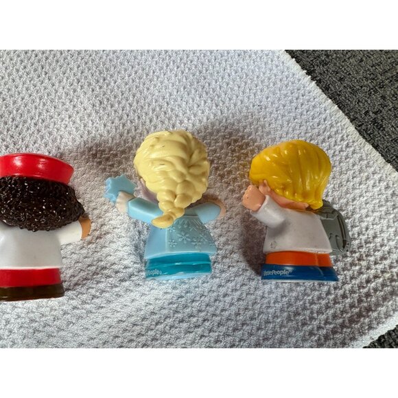 Fisher-Price Little People Figures Set Of 3 Featuring Elsa Astronaut & Conductor - Picture 3 of 4